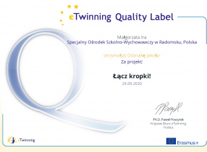 PROJEKT eTwinning ŁĄCZ KROPKI