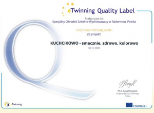 PROJEKT eTwinning KUCHCIKOWO smacznie zdrowo kolorowo