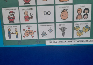 Wykorzystanie symboli komunikacji AAC do kartek bożonarodzeniowych