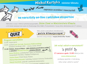 WARSZTATY on-line „Dzień o Suszy i Retencji w Ministerstwie Klimatu”