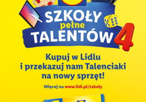 Plakat promujący akcję "Szkoły Pełne Talentów"